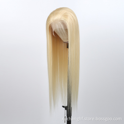 613 Closure Wigs For Black Women Human Hair Virgin Cuticle Aligned Hair blond Hd Lace Front Wig Straight 613 Full Lace Wigs